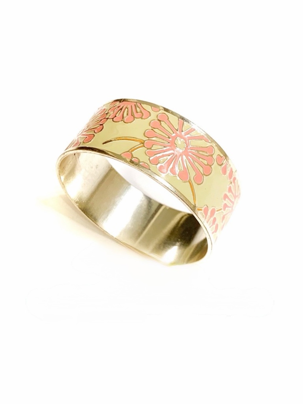 Fossil Pink And Cream Bangle Bracelet